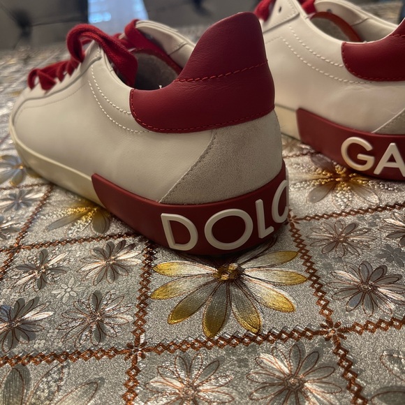 Size 8 - Dolce & Gabbana Portofino White Red - Picture 6 of 9
